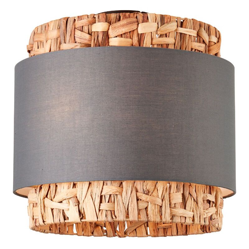 Rustykalna lampa sufitowa szara, Vibeke