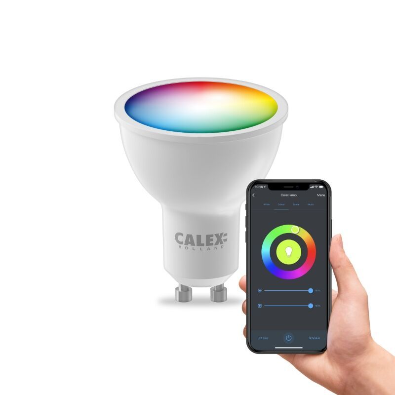 Calex inteligentna żarówka LED GU10 4,9W, RGBW Calex inteligentna żarówka LED GU10 4,9W, RGBW