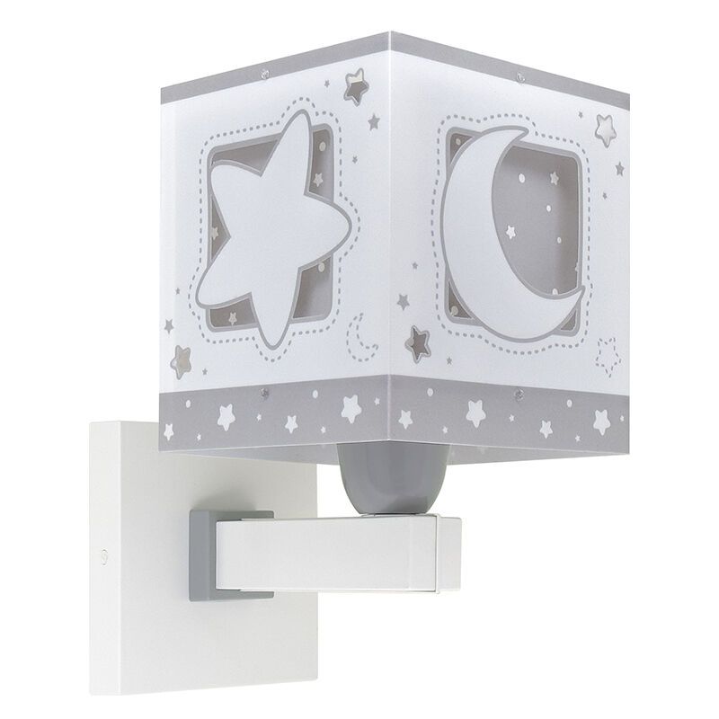 Szary kinkiet dla dzieci plastikowy, Moonlight Szary kinkiet dla dzieci plastikowy, Moonlight