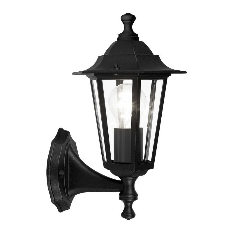 Aluminiowa klasyczna lampa zewnętrzna czarna, Alieke, IP44 Aluminiowa klasyczna lampa zewnętrzna czarna, Alieke, IP44