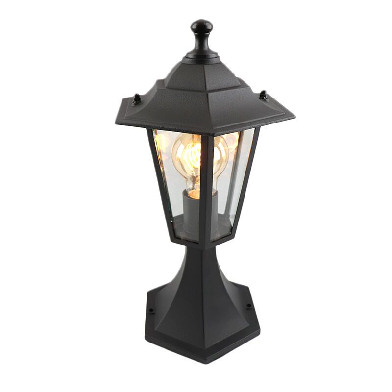 Aluminiowa klasyczna lampa zewnętrzna czarna, Alieke, IP44 Aluminiowa klasyczna lampa zewnętrzna czarna, Alieke, IP44