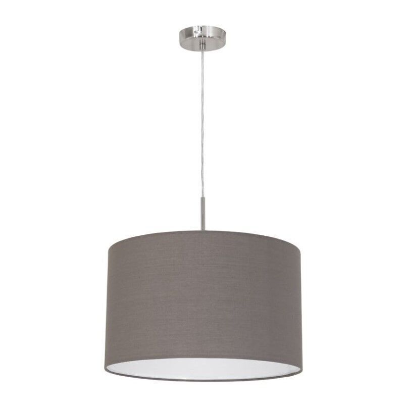 Tkanina nowoczesna lampa wisząca antracytowa, Abano Tkanina nowoczesna lampa wisząca antracytowa, Abano
