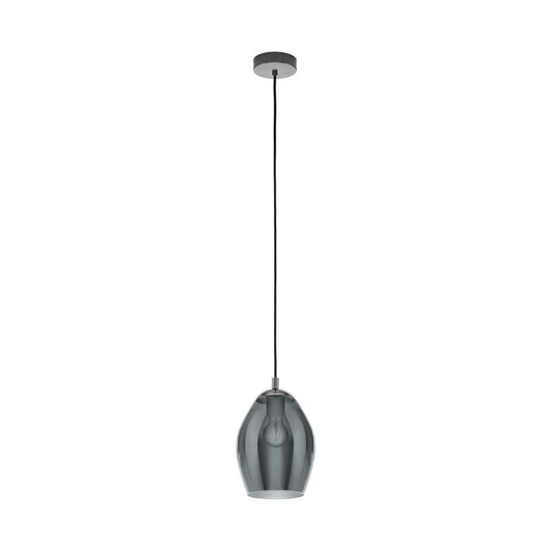Szklana design lampa wisząca szara, Nikky Szklana design lampa wisząca szara, Nikky