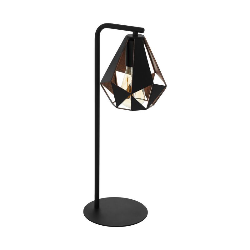 Stalowa design lampa stołowa czarna, Acri, z przełącznik Stalowa design lampa stołowa czarna, Acri, z przełącznik