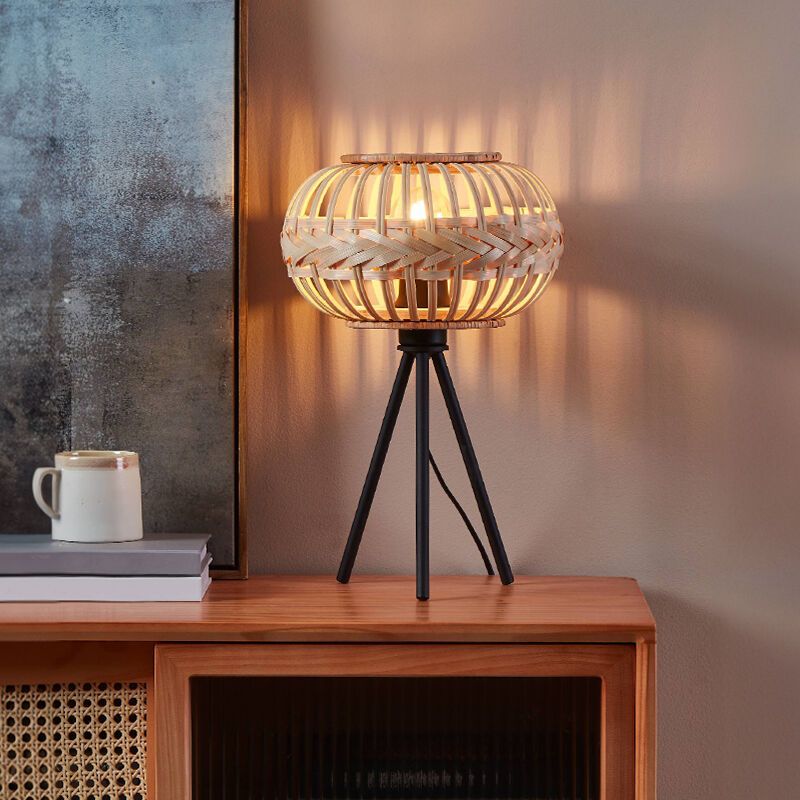 Metalowa rustykalna lampa stołowa brązowa, Firenze, z przełącznik Metalowa rustykalna lampa stołowa brązowa, Firenze, z przełącznik