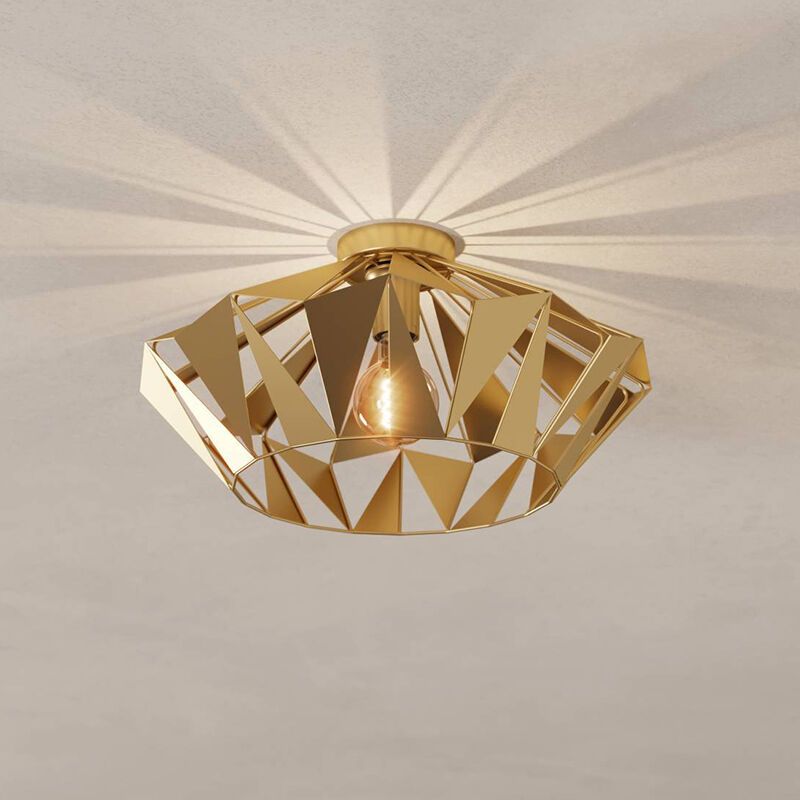 Stalowy design plafon sufitowy złoty, Charmain