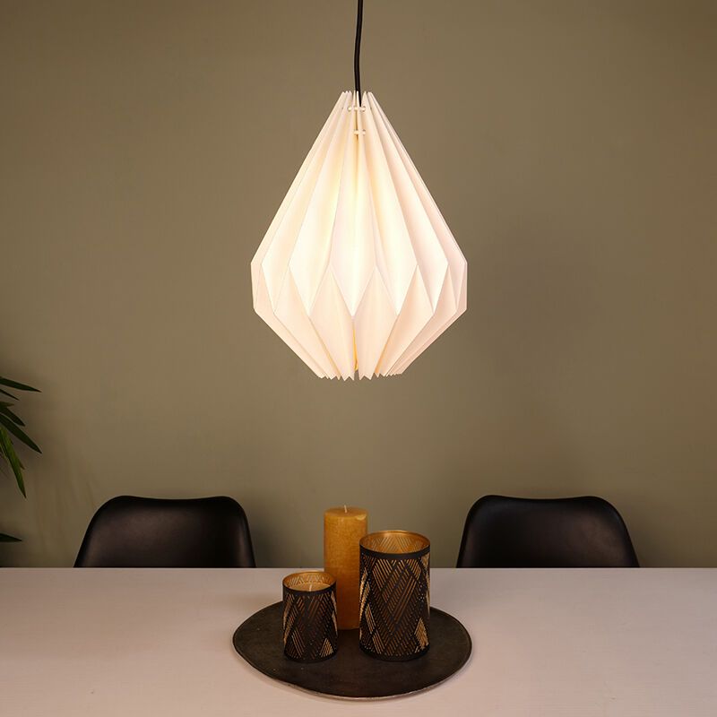 Papierowa lampa wisząca biała, Leco Papierowa lampa wisząca biała, Leco