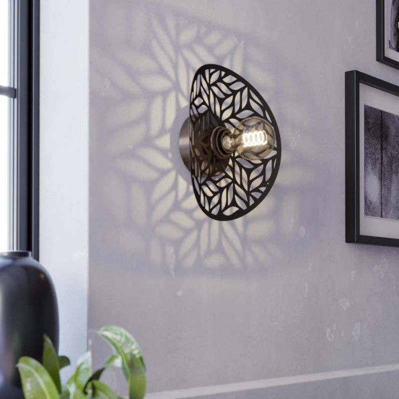 Stalowy vintage kinkiet brązowy, Suraj Stalowy vintage kinkiet brązowy, Suraj