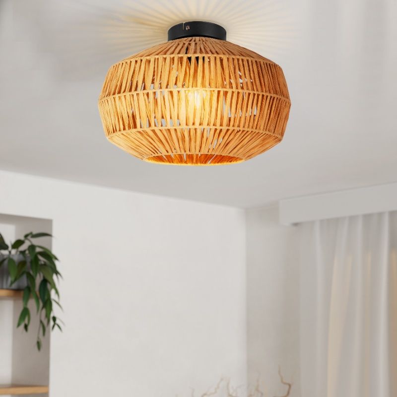 Papierowa lampa sufitowa brązowa, Serhan