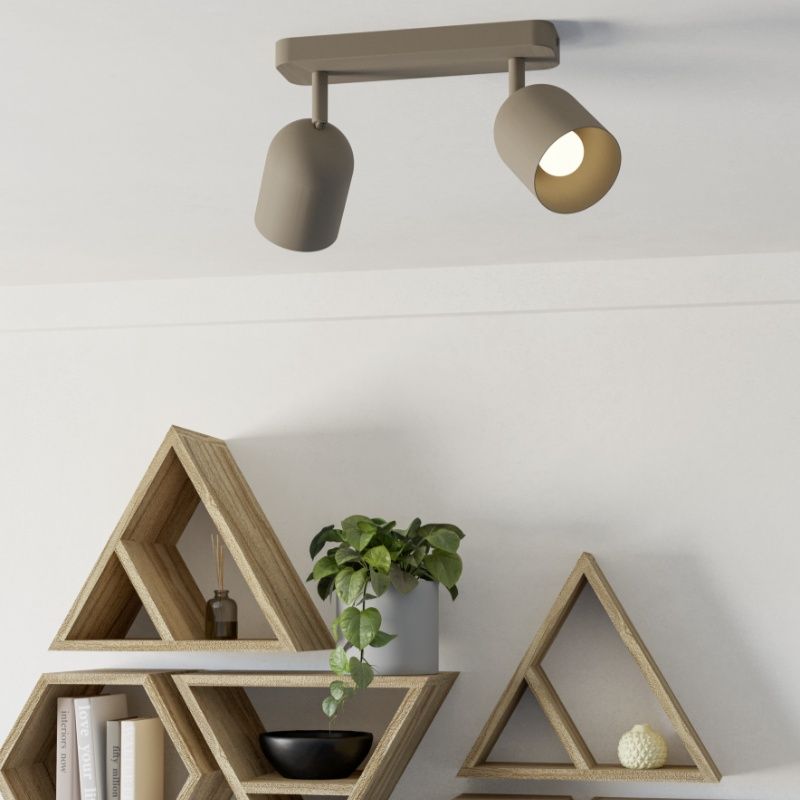 Stalowy vintage spot sufitowy brązowy, Tjitte Stalowy vintage spot sufitowy brązowy, Tjitte