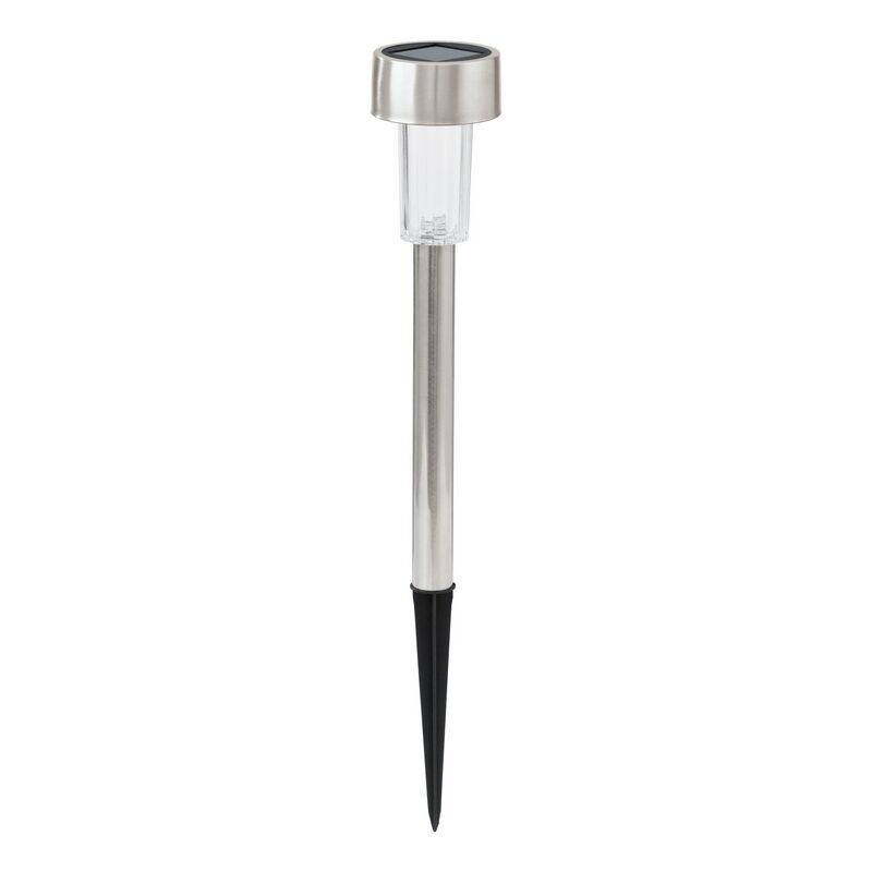 Stal Nierdzewna lampa dogruntowa srebrna, Zora, 0,5W, 3000K LED, IP44, z przełącznik Stal Nierdzewna lampa dogruntowa srebrna, Zora, 0,5W, 3000K LED, IP44, z przełącznik