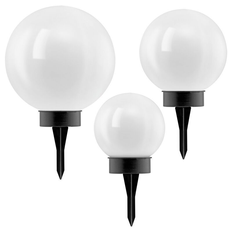 Plastikowa lampa dogruntowa czarna, Zora, 0,5W, 3000K LED, IP44, z przełącznik