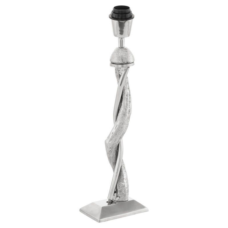 Aluminiowa nowoczesna lampa stołowa bez abażur niklowa, Mason, z przełącznik Aluminiowa nowoczesna lampa stołowa bez abażur niklowa, Mason, z przełącznik