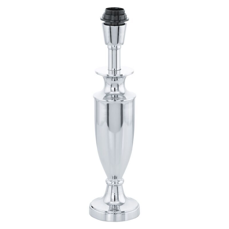 Stalowa design lampa stołowa bez abażur chromowana, Mason, z przełącznik Stalowa design lampa stołowa bez abażur chromowana, Mason, z przełącznik