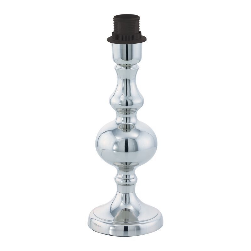 Stalowa design lampa stołowa bez abażur chromowana, Mason, z przełącznik