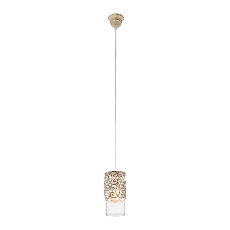 Stalowa vintage lampa wisząca brązowa, Salvator