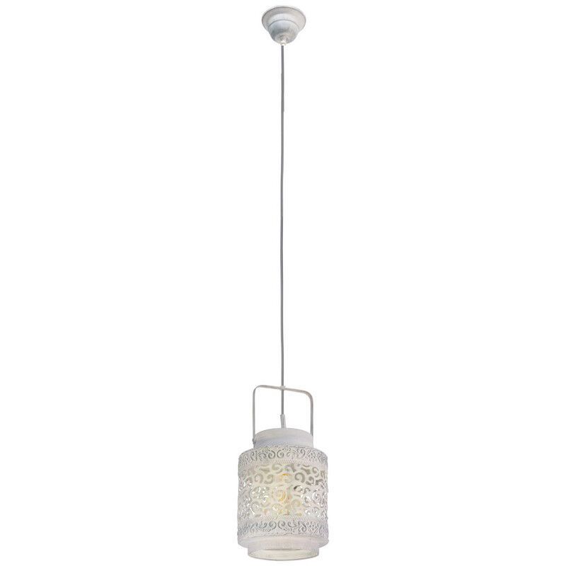 Stalowa orientalna lampa wisząca szara, Abdelrahman