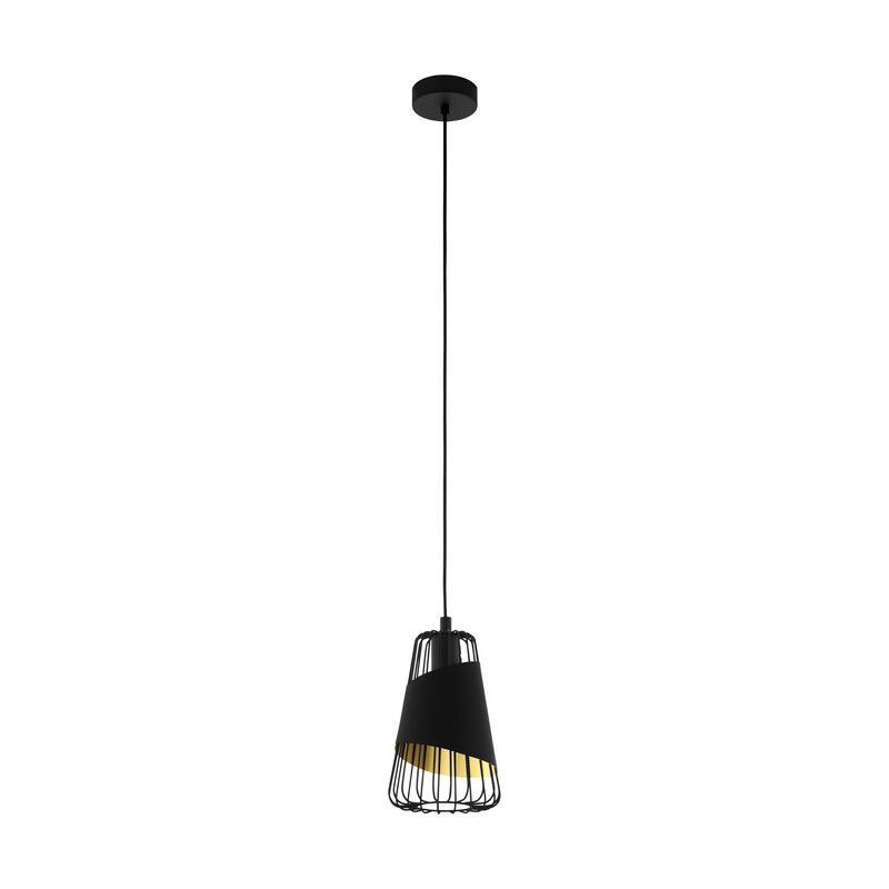 Metalowa retro lampa wisząca czarna, Joost