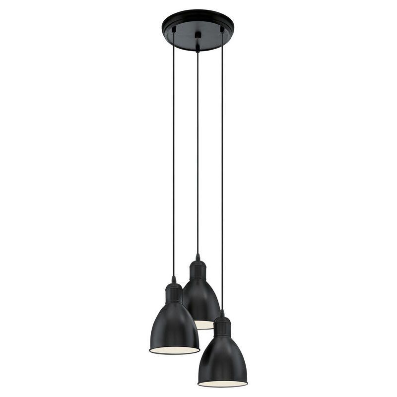 Metalowa industrialna lampa wisząca czarna, Lavinio Metalowa industrialna lampa wisząca czarna, Lavinio