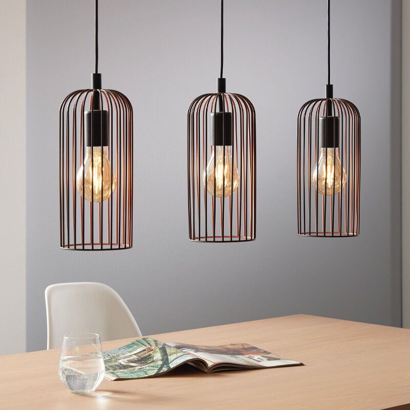 Stalowa industrialna lampa wisząca czarna, Silje Stalowa industrialna lampa wisząca czarna, Silje