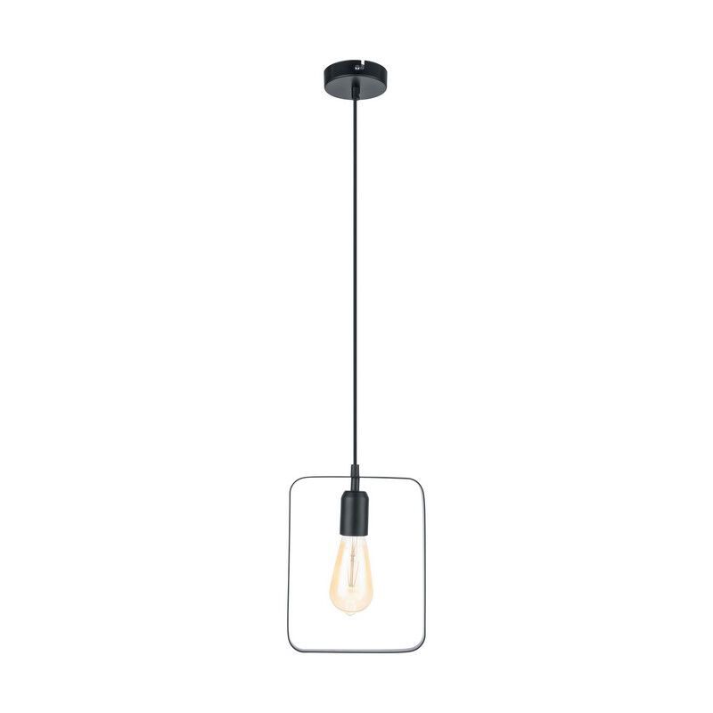 Metalowa retro lampa wisząca czarna, Aida