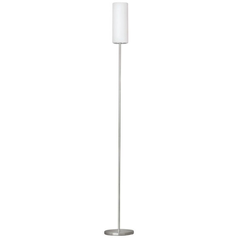 Szklana lampa stojąca niklowa, Ciuda, z przełącznik Szklana lampa stojąca niklowa, Ciuda, z przełącznik