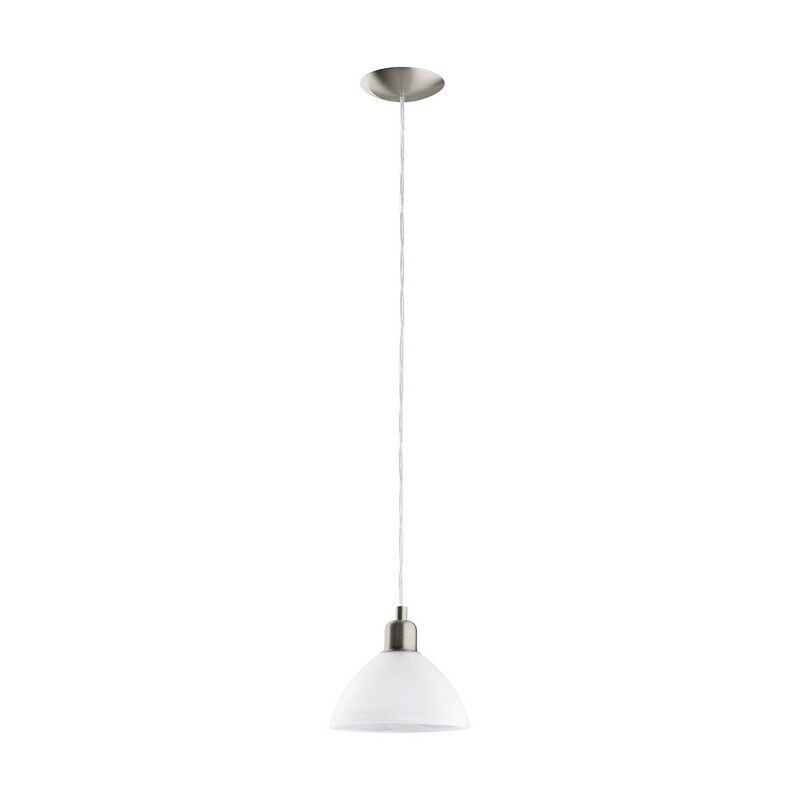 Szklana design lampa wisząca biała, Lariana Szklana design lampa wisząca biała, Lariana