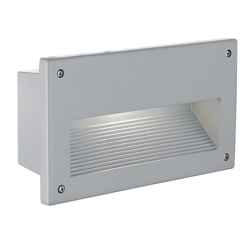 Aluminiowy wbudowany kinkiet zewnętrzny biały, Anke, IP44 Aluminiowy wbudowany kinkiet zewnętrzny biały, Anke, IP44