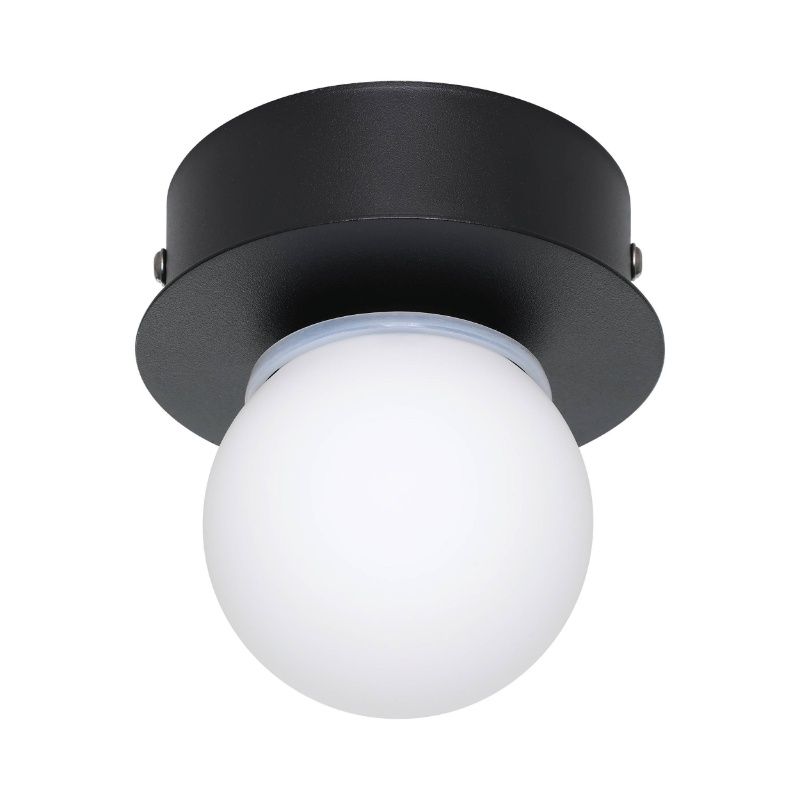 Stalowa nowoczesna lampa sufitowa czarna, Escha, 3,3W, 3000K LED Stalowa nowoczesna lampa sufitowa czarna, Escha, 3,3W, 3000K LED