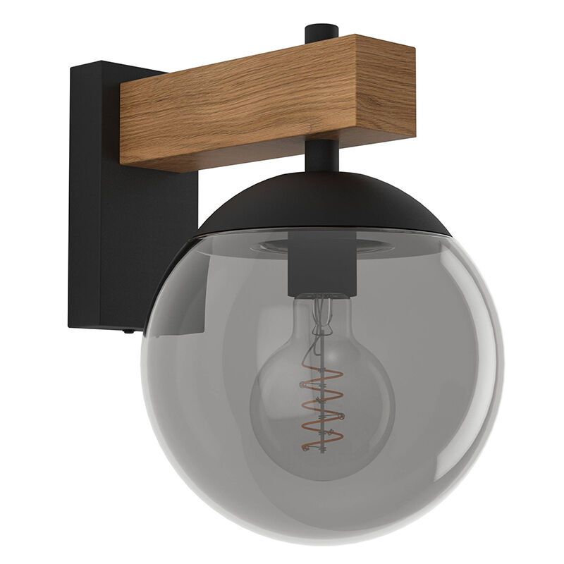 Szklana nowoczesna lampa zewnętrzna szara, Boris, IP44 Szklana nowoczesna lampa zewnętrzna szara, Boris, IP44