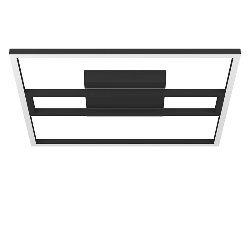 Aluminiowa nowoczesna inteligentna lampa sufitowa czarna, Cecilia, 21W, regulowana ciepła do zimnej bieli LED