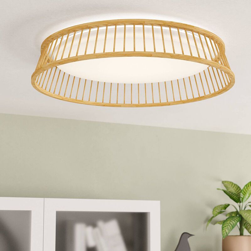 Drewniany plafon sufitowy rustykalny, Jolene, 20W, 3000K LED Drewniany plafon sufitowy rustykalny, Jolene, 20W, 3000K LED