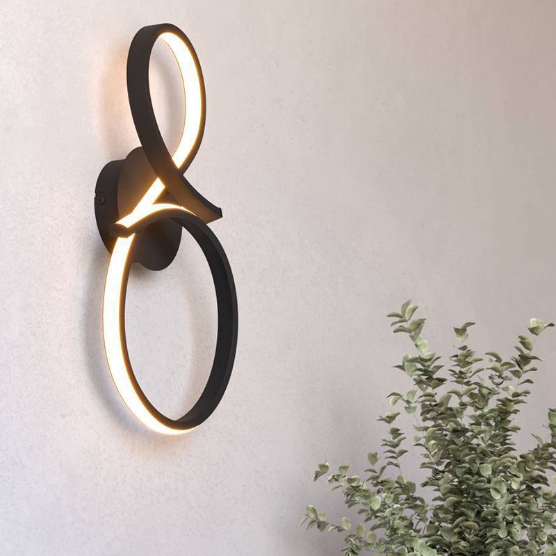 Aluminiowy nowoczesny kinkiet czarny, Thekla, 11,4W, 3000K LED