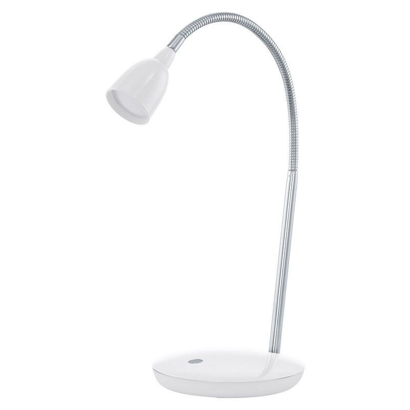 Plastikowa lampa biurkowa biała, Matteo, 3W, 3000K LED, z przełącznik Plastikowa lampa biurkowa biała, Matteo, 3W, 3000K LED, z przełącznik