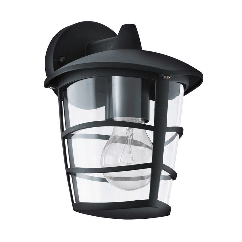Plastikowa nowoczesna lampa zewnętrzna czarna, Inas, IP44