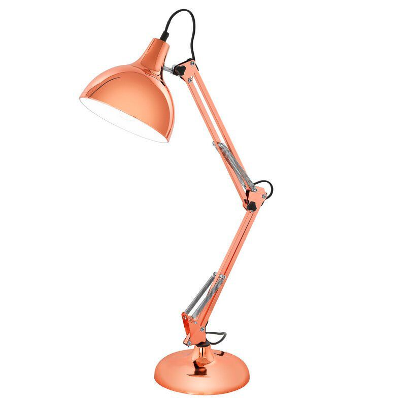 Metalowa industrialna lampa biurkowa miedziana, Josha, z przełącznik Metalowa industrialna lampa biurkowa miedziana, Josha, z przełącznik