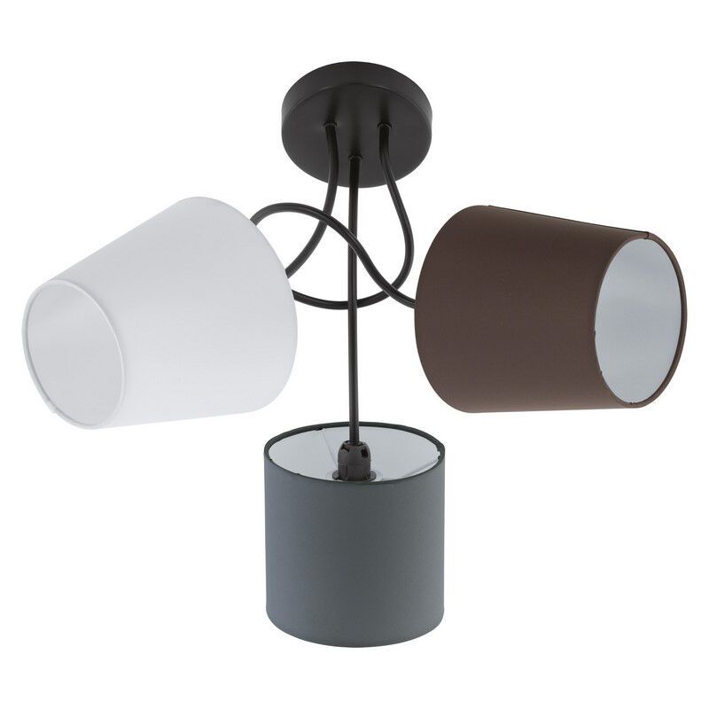 Tkanina retro lampa sufitowa biała, Anina Tkanina retro lampa sufitowa biała, Anina