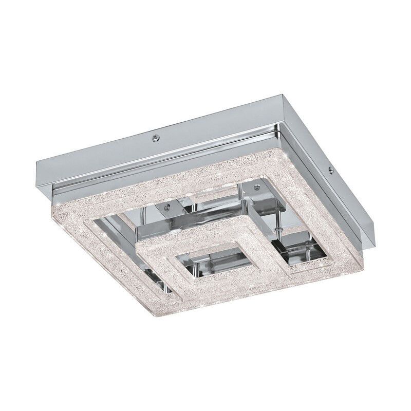 Plastikowa nowoczesna lampa sufitowa chromowana, Arjo, 12W, 3000K LED Plastikowa nowoczesna lampa sufitowa chromowana, Arjo, 12W, 3000K LED