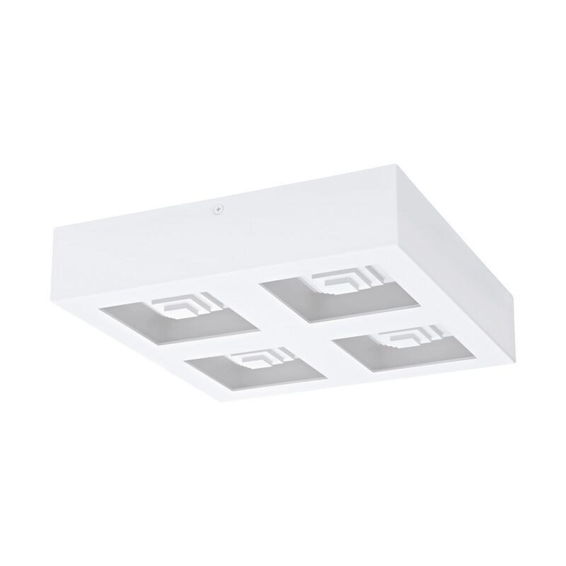 Stalowy nowoczesny plafon sufitowy biały, Olger, 6W, 3000K LED