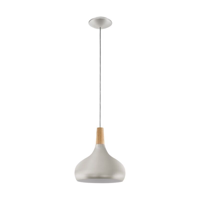 Stalowa lampa wisząca srebrna, Tjebbe Stalowa lampa wisząca srebrna, Tjebbe