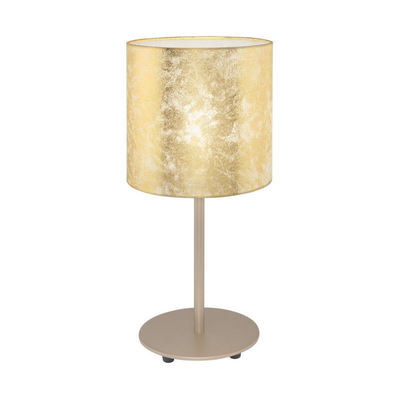 Metalowa nowoczesna lampa stołowa beżowa, Megan, z przełącznik Metalowa nowoczesna lampa stołowa beżowa, Megan, z przełącznik