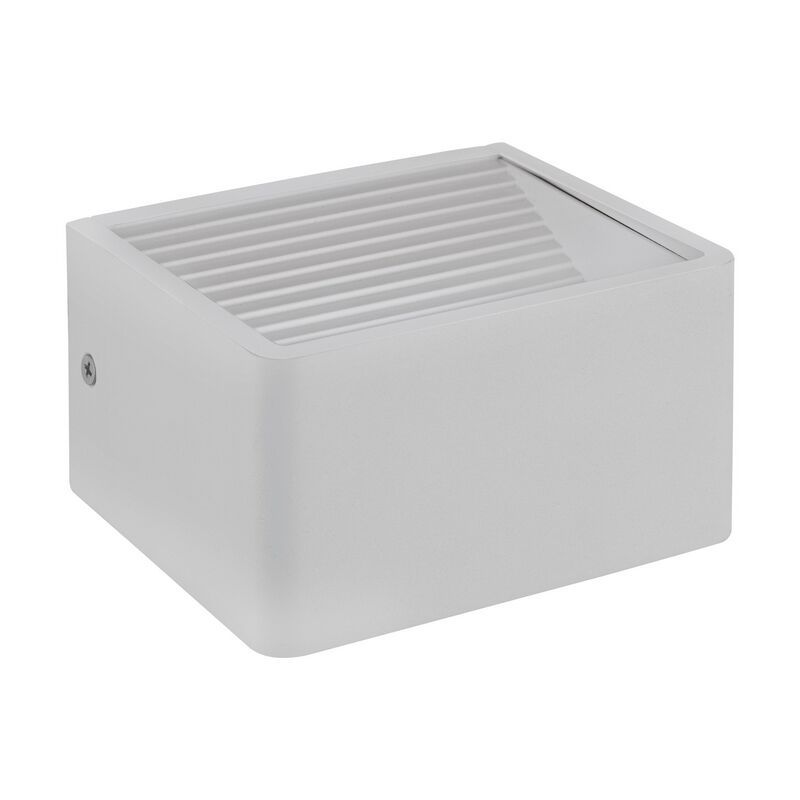 Aluminiowa nowoczesna lampa zewnętrzna biała, Nicoliene, 6W, 3000K LED, IP65
