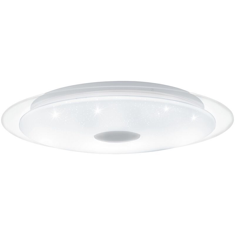 Stalowy plafon sufitowy przezroczysty, Dunya, 36W, regulowany kolor LED
