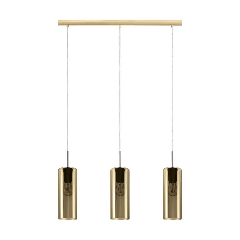 Szklana design lampa wisząca złota, Tino Szklana design lampa wisząca złota, Tino