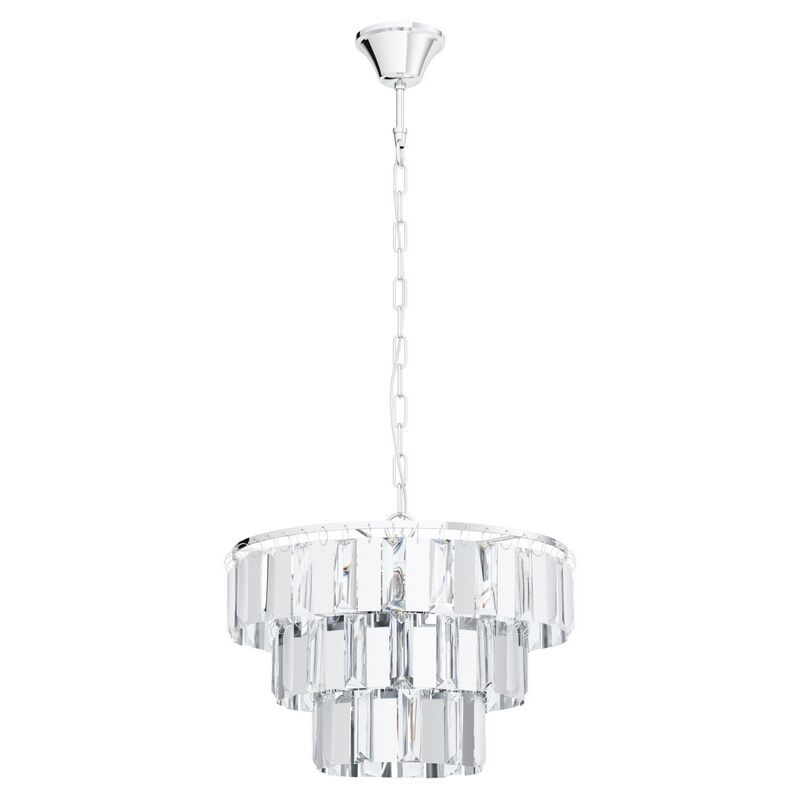 Kryształowa design lampa wisząca chromowana, Nikay Kryształowa design lampa wisząca chromowana, Nikay