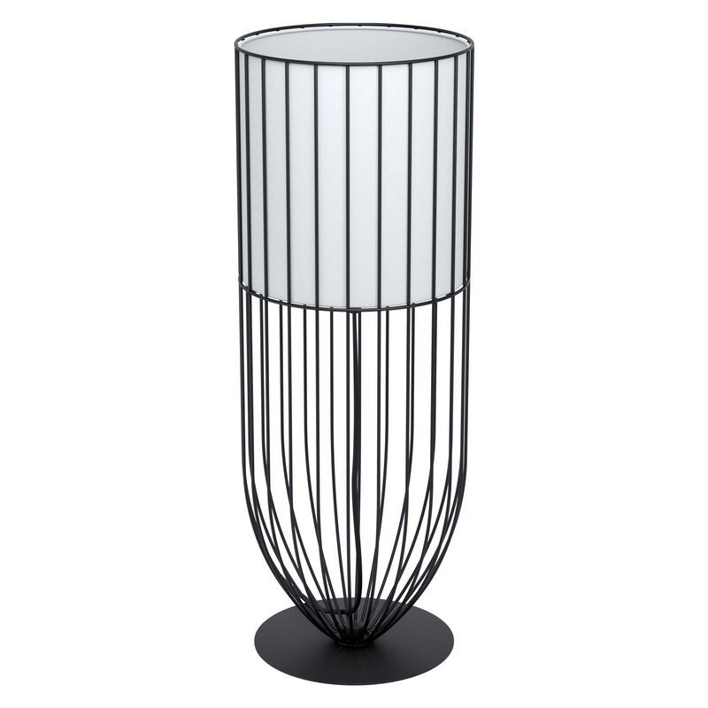 Stalowa industrialna lampa stołowa czarna, Josip, z przełącznik Stalowa industrialna lampa stołowa czarna, Josip, z przełącznik