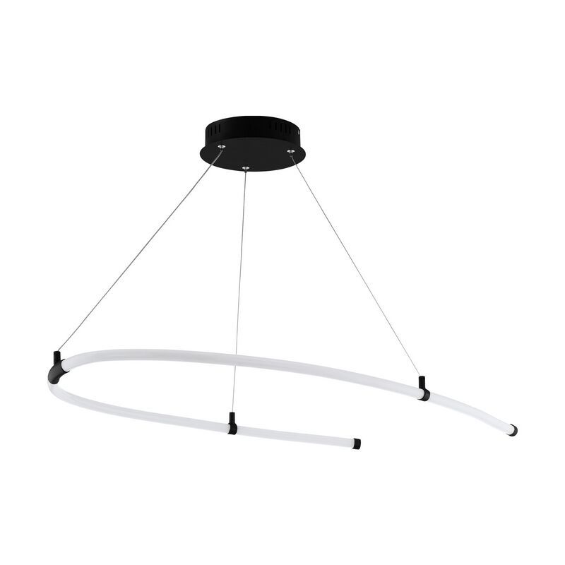 Plastikowa nowoczesna lampa wisząca czarna, Gamze, 27W, 3000K LED