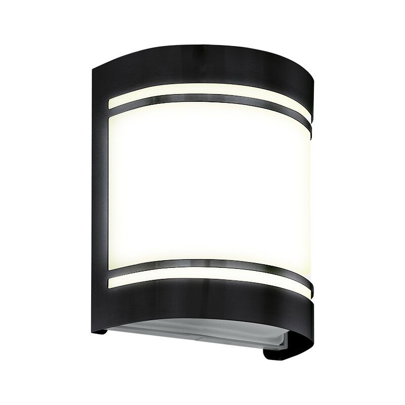 Stalowa nowoczesna lampa zewnętrzna czarna, Aartje, IP44