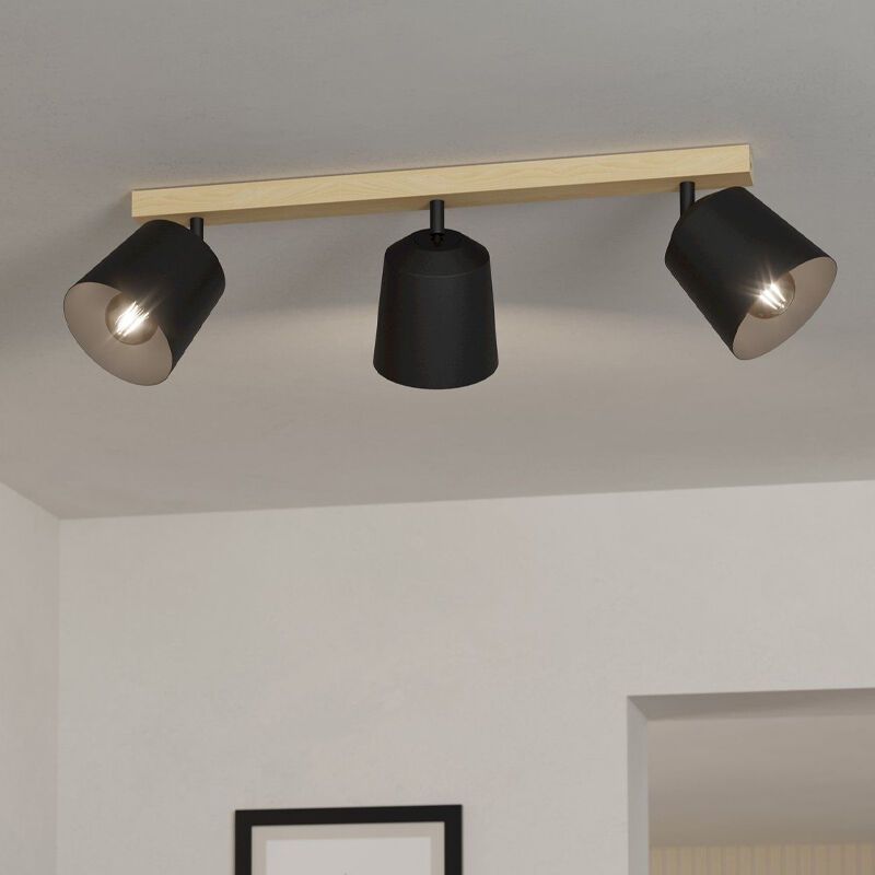 Drewniany spot sufitowy brązowy, Teddy Drewniany spot sufitowy brązowy, Teddy