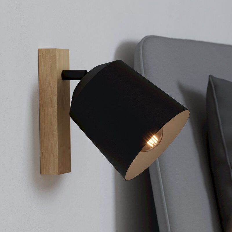 Drewniany spot sufitowy brązowy, Teddy